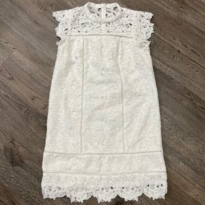 Vineyard Vines White Lace Shift Dress - sz 8